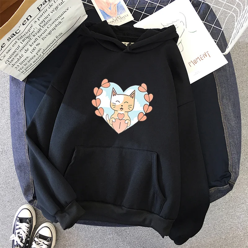 I love Print Plus Size Hoodies cat couple Sweatshirt Women Fashion Autumn Winter Female Tracksuit Pullover Streetwear Hoody
I love Print Plus Size Hoodies cat couple Sweatshirt Women Fashion Autumn Winter Female Tracksuit Pullover Streetwear Hoody