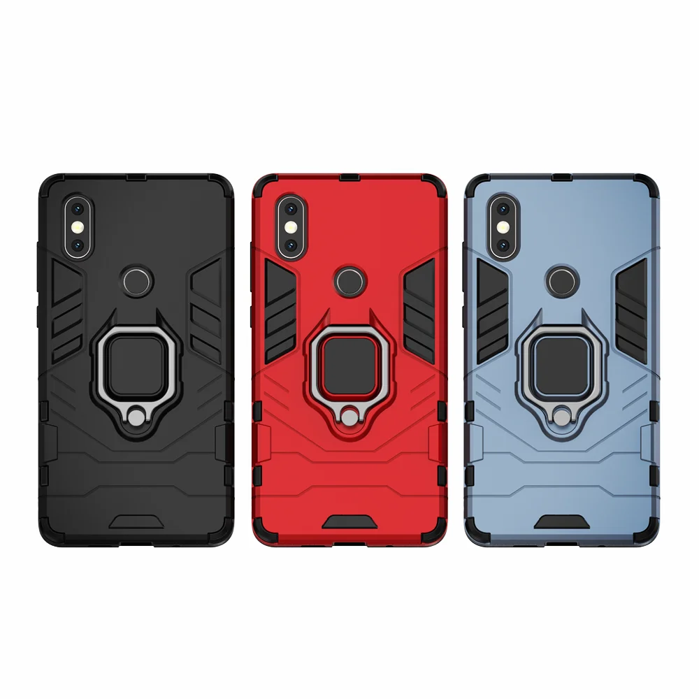 

Shockproof Armor Case for Xiaomi Mi Mix 2S Case Ring Holder Stand Phone Back Cover for Xiomi Mi MiX 2s MiX2s MIMix2s Funda Capa