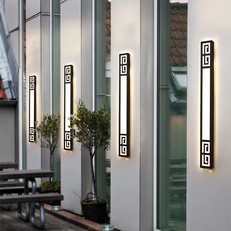 New Chinese outdoor wall lamp waterproof balcony external long LED wall light creative Garden Villa 110V 220V Sconce Luminaire
New Chinese outdoor wall lamp waterproof balcony external long LED wall light creative Garden Villa 110V 220V Sconce Luminaire