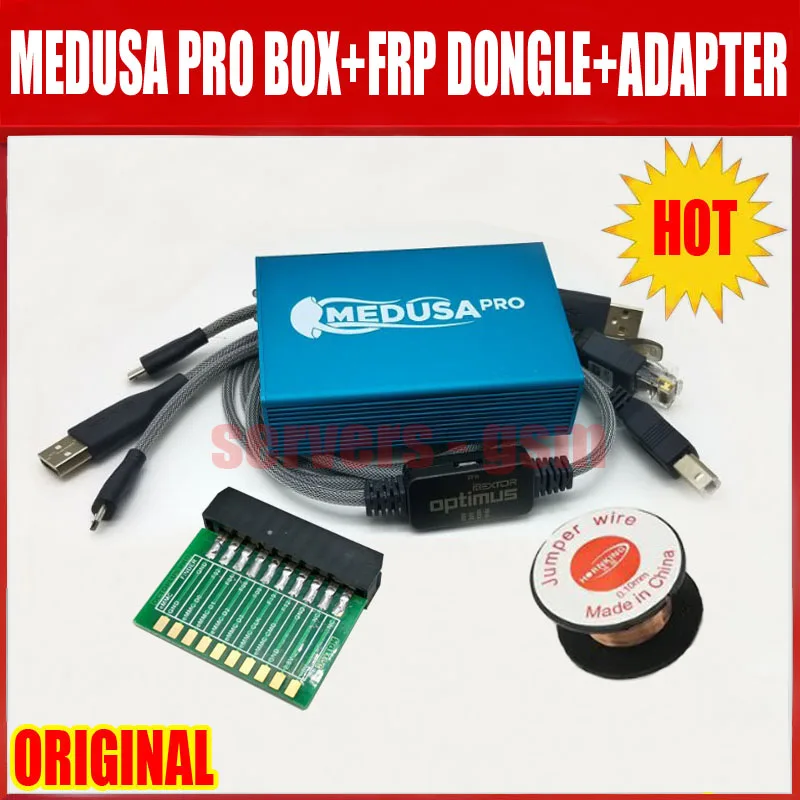 100% оригинальная коробка Medusa PRO + Octoplus FRP Dongle ISP 3 в адаптере JTAG Clip MMC для LG Samsung ForHuawei с