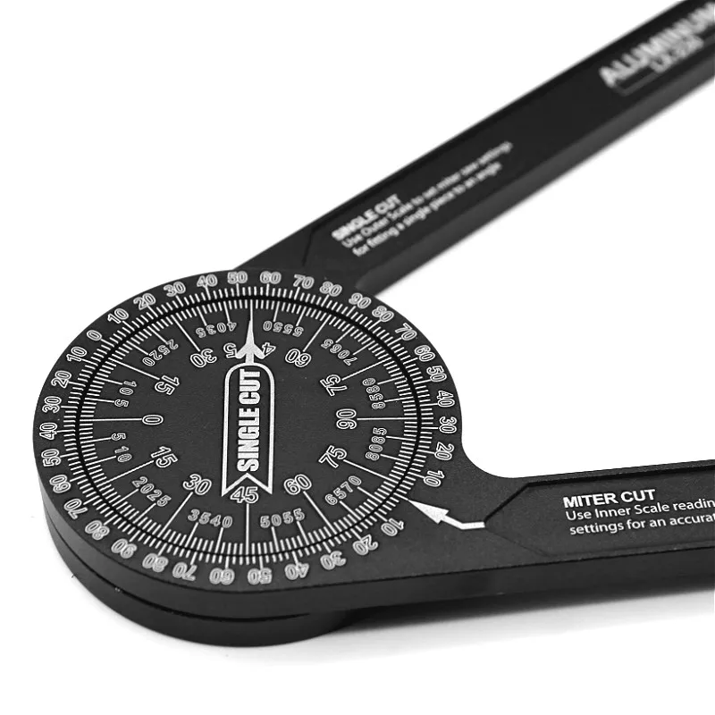 Aluminum Miter Saw Protractor Angle Finder for Woodworking Angle Measuring Tool for Trim Angle Duplicating Tool Miter Duplicator
Aluminum Miter Saw Protractor Angle Finder for Woodworking Angle Measuring Tool for Trim Angle Duplicating Tool Miter Duplicator