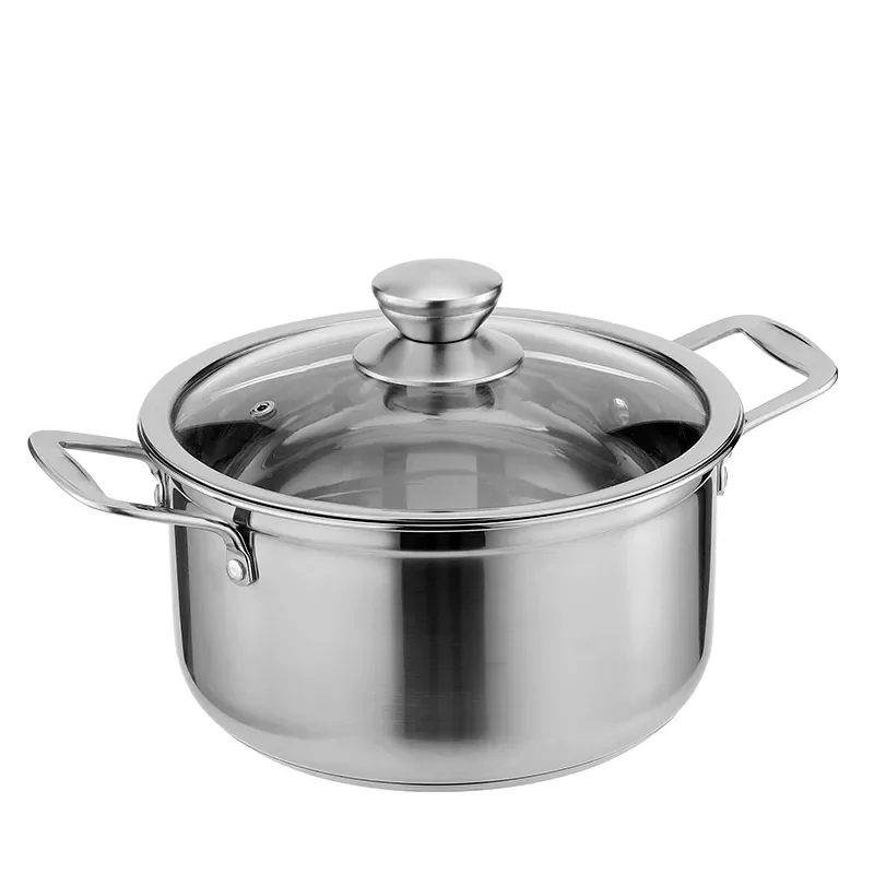 Stock Pot Stainless Steel Pot Thickened Double Bottom Small Hot Pot Household General Pot Utensils Non-stick Pot Soup Pot Pots 
Stock Pot Stainless Steel Pot Thickened Double Bottom Small Hot Pot Household General Pot Utensils Non-stick Pot Soup Pot Pots