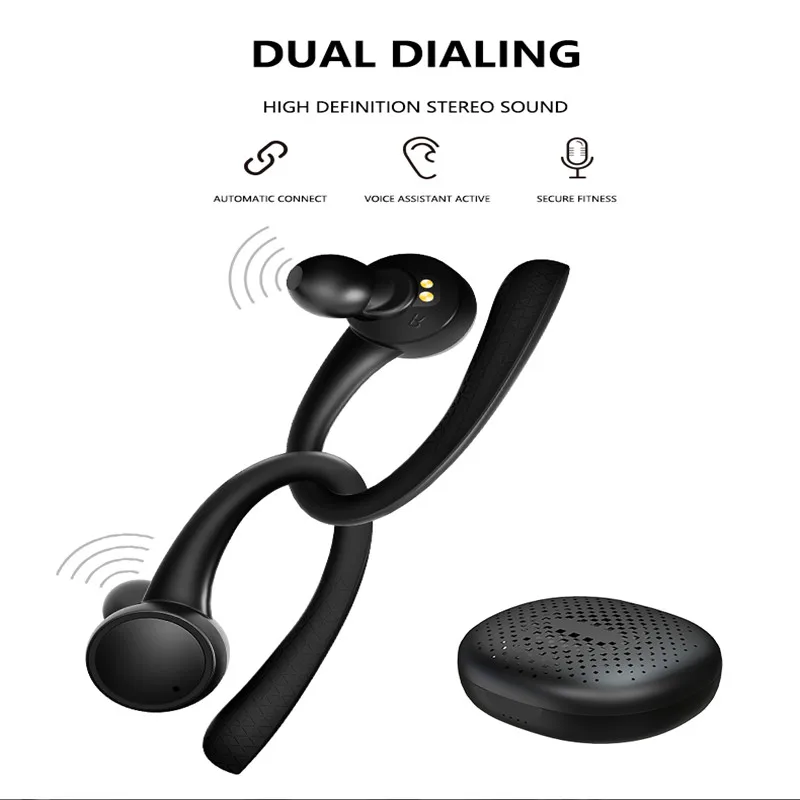Беспроводные Bluetooth наушники AIKSWE T7 Pro Hi-Fi стереонаушники 5 0 Спортивная гарнитура с