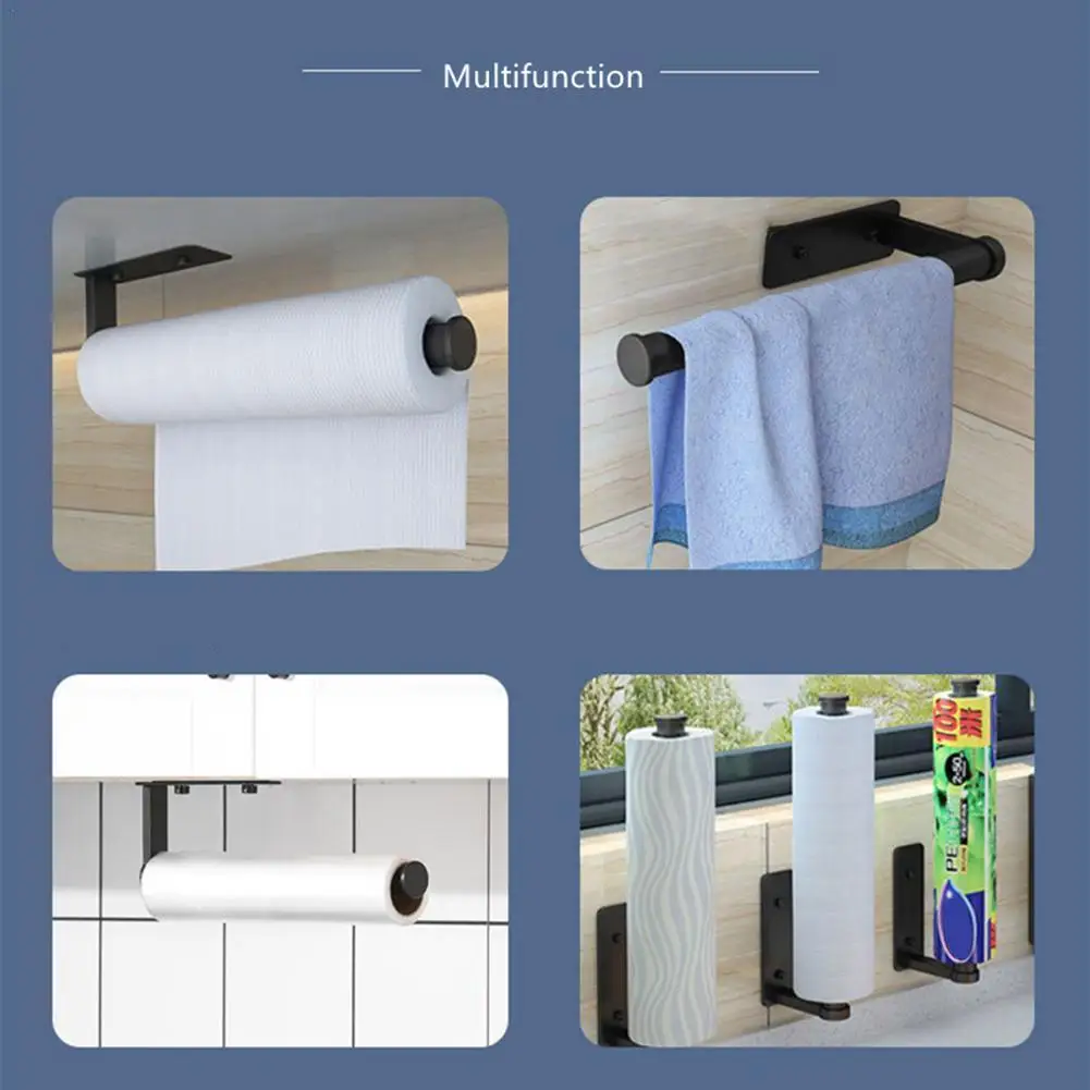 Space aluminum perforated Kitchen Paper Roll Holder Towel Hanger Rack Bar Cabinet Rag Hanging Holder Shelf Toilet Paper Holders
Space aluminum perforated Kitchen Paper Roll Holder Towel Hanger Rack Bar Cabinet Rag Hanging Holder Shelf Toilet Paper Holders