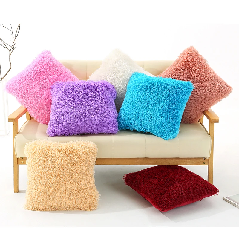 Long Plush Solid Color Cushion Cover Soft Warm Fur Fluff Pillowcase Decorative Pillow Cover Sofa Bed Home Decor
Long Plush Solid Color Cushion Cover Soft Warm Fur Fluff Pillowcase Decorative Pillow Cover Sofa Bed Home Decor