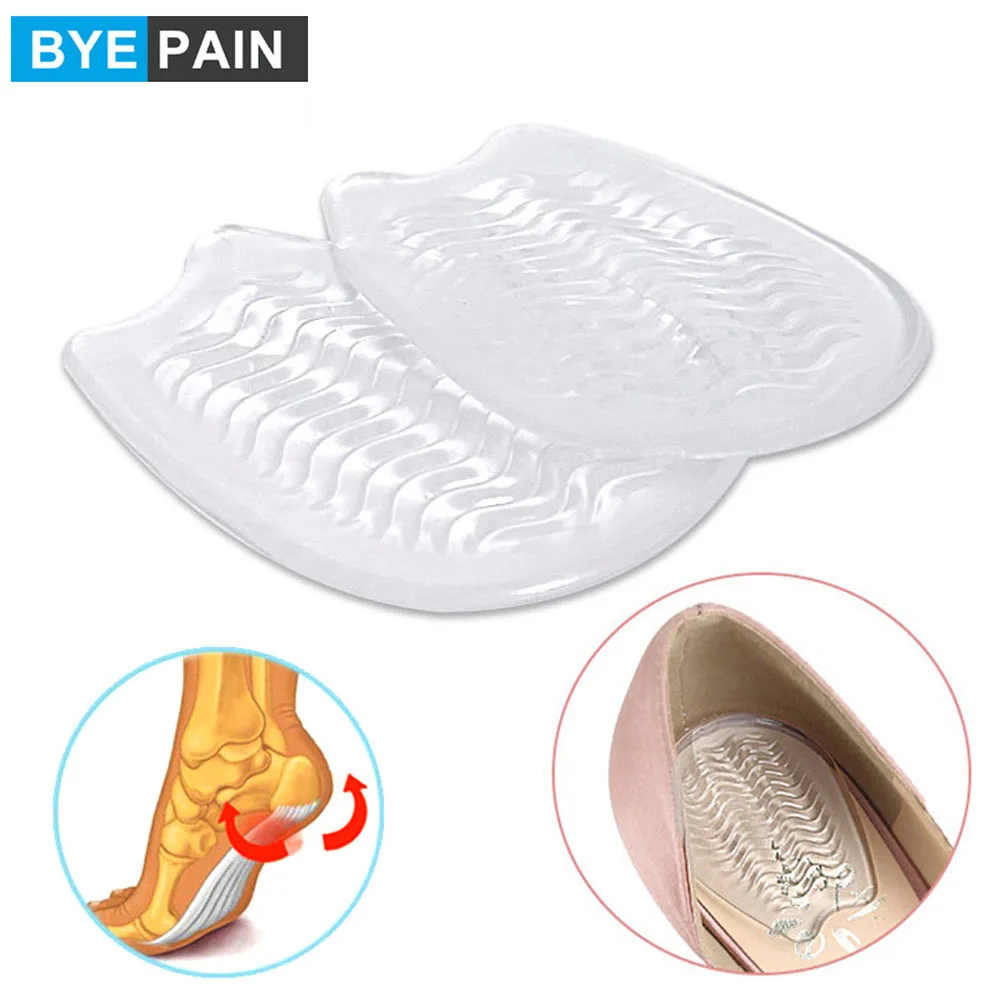 1 пара гелевых подушечек для пятки BYEPAIN подошвенного фасциита болеутоляющих ног