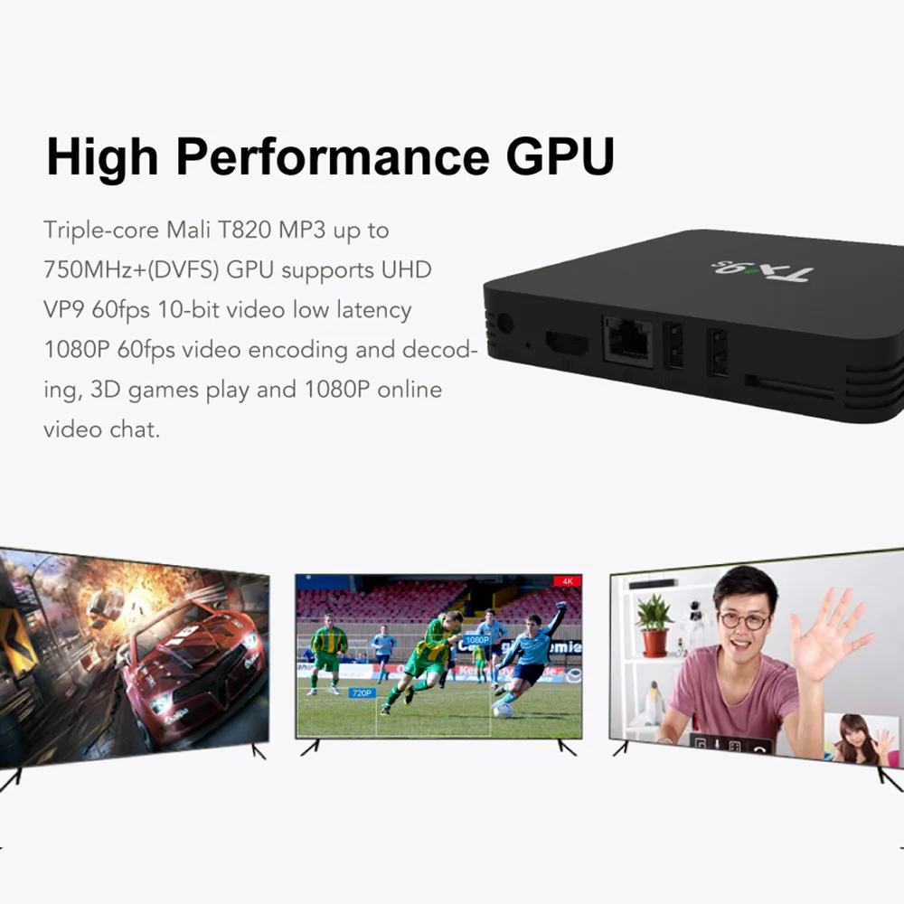 Vontar TX9S Amlogic S912 Smart TV Box Android Octa Core Set Top Box 2.4G Wifi 4K Media Player 2G/8G TVBOX Youtube Google
Vontar TX9S Amlogic S912 Smart TV Box Android Octa Core Set Top Box 2.4G Wifi 4K Media Player 2G/8G TVBOX Youtube Google
