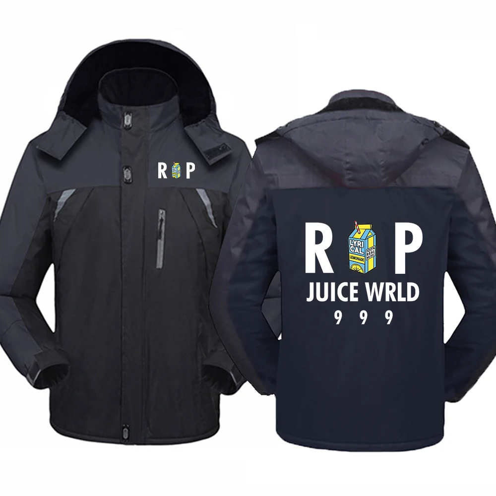 Новинка 2021 мужские зимние модные куртки Juice WRLD повседневные плотные теплые