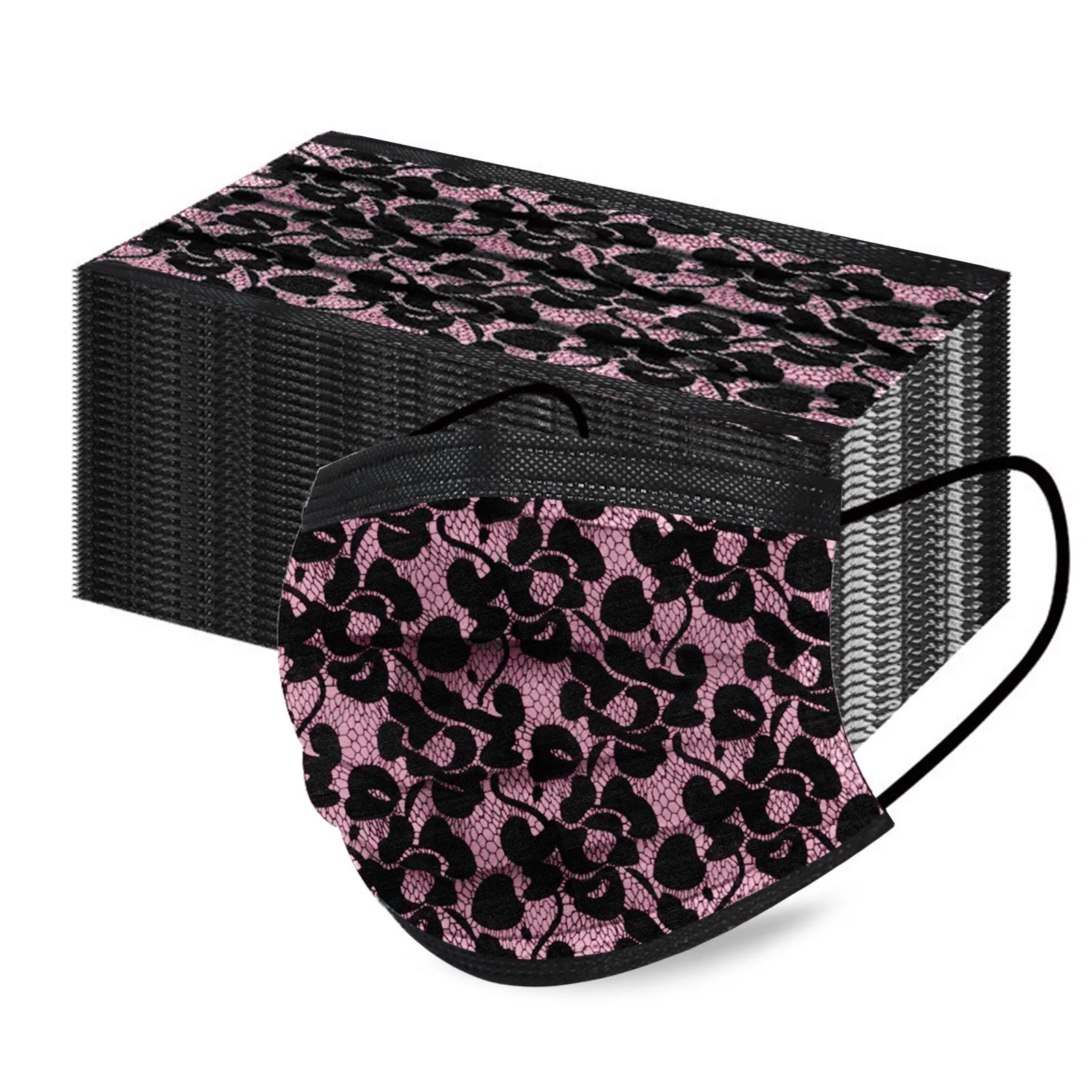 50PCS Unisex Floral Lace Disposable Mask Mouth Face Windproof Face Product Mask For Men Women masque de protection jetable A40
50PCS Unisex Floral Lace Disposable Mask Mouth Face Windproof Face Product Mask For Men Women masque de protection jetable A40