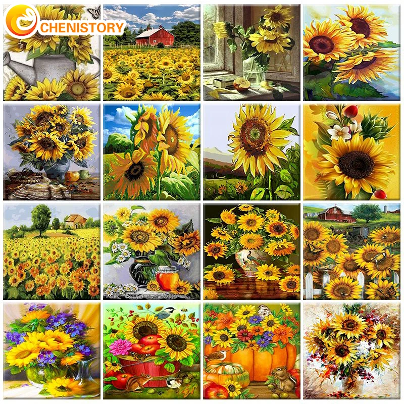 CHENISTORY Full Square Diamond Painting Cross Stitch Sunflower 5D Embroidery Sale Scenery Rhinestones DIY Home Decor Adults Gift
CHENISTORY Full Square Diamond Painting Cross Stitch Sunflower 5D Embroidery Sale Scenery Rhinestones DIY Home Decor Adults Gift