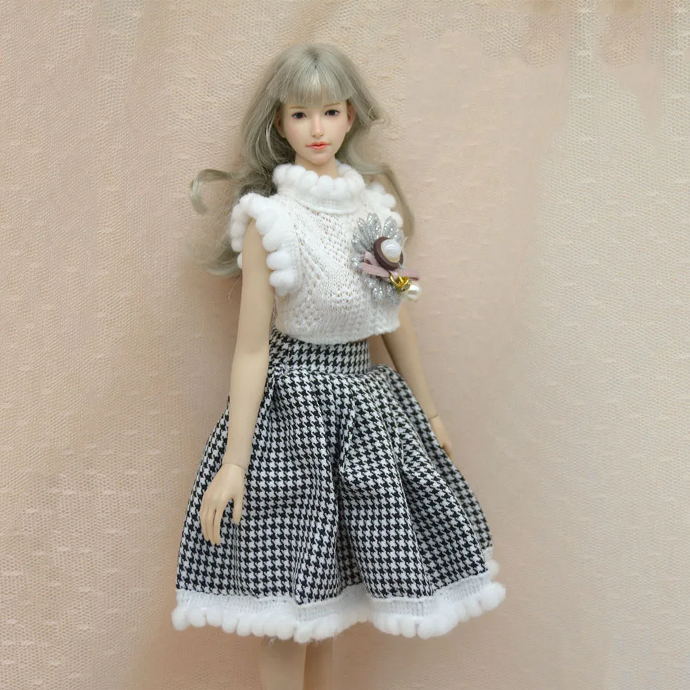 1/6 Scale Female Clothing Accessories White Sweater and Slit Leopard Skirt Set Plaid Dress Suit for 12 inch Figure Body Model
1/6 Scale Female Clothing Accessories White Sweater and Slit Leopard Skirt Set Plaid Dress Suit for 12 inch Figure Body Model