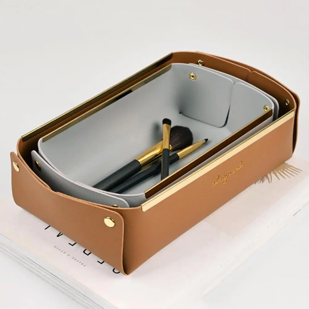 Practical Modern Folding Desktop Storage Box Tear Resistant Catchall Tray Detachable for Home
Practical Modern Folding Desktop Storage Box Tear Resistant Catchall Tray Detachable for Home