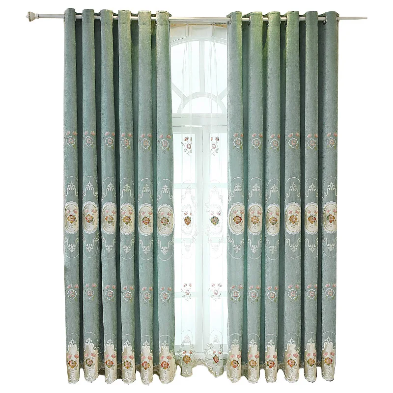 High-end European-style Living Room Chenille Embroidered Curtains Embroidered Curtains Bedroom Stylish Modern Wind
High-end European-style Living Room Chenille Embroidered Curtains Embroidered Curtains Bedroom Stylish Modern Wind