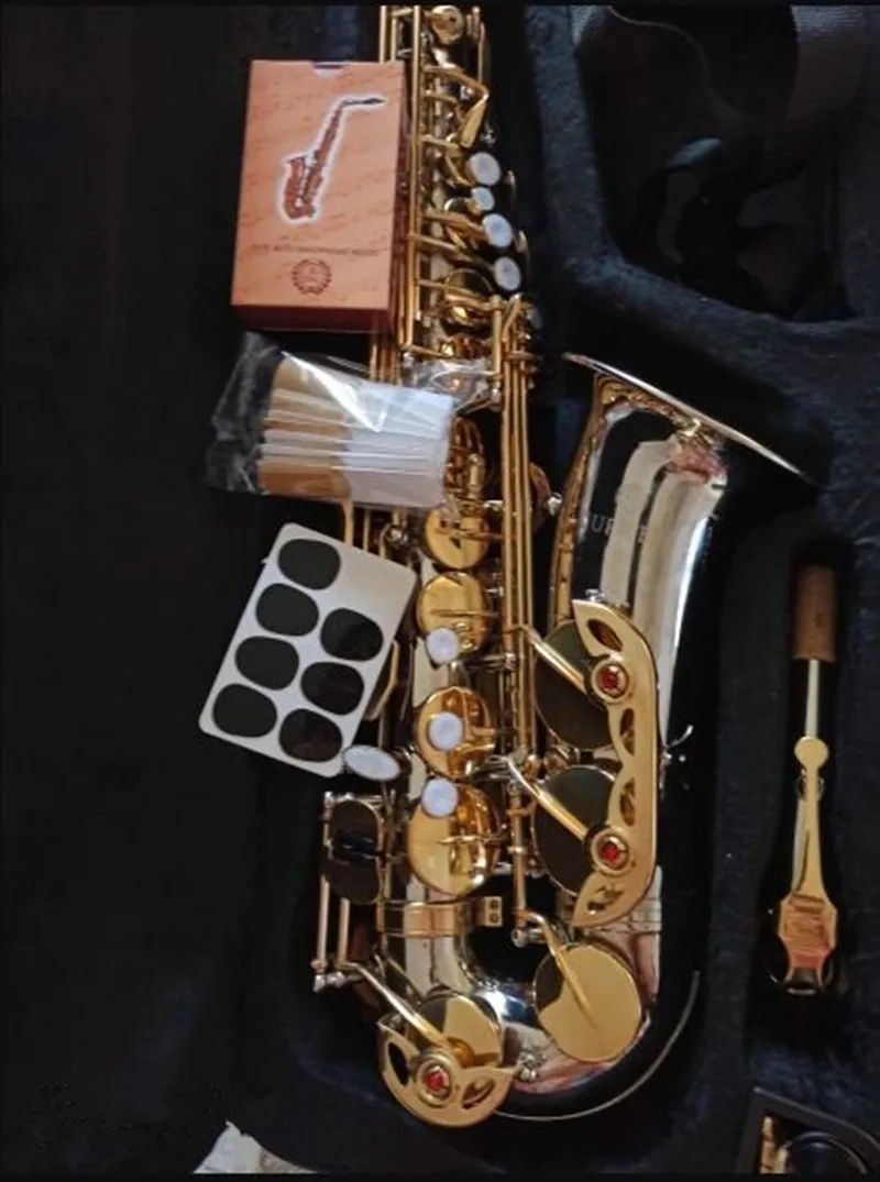 Юпитер JAS-1100SG Eb Мелодия альт-саксофон новый бренд E плоский музыкальный инструмент латунь никель серебро Sax с фотоэлементами и аксессуарами
Юпитер JAS-1100SG Eb Мелодия альт-саксофон новый бренд E плоский музыкальный инструмент латунь никель серебро Sax с фотоэлементами и аксессуарами