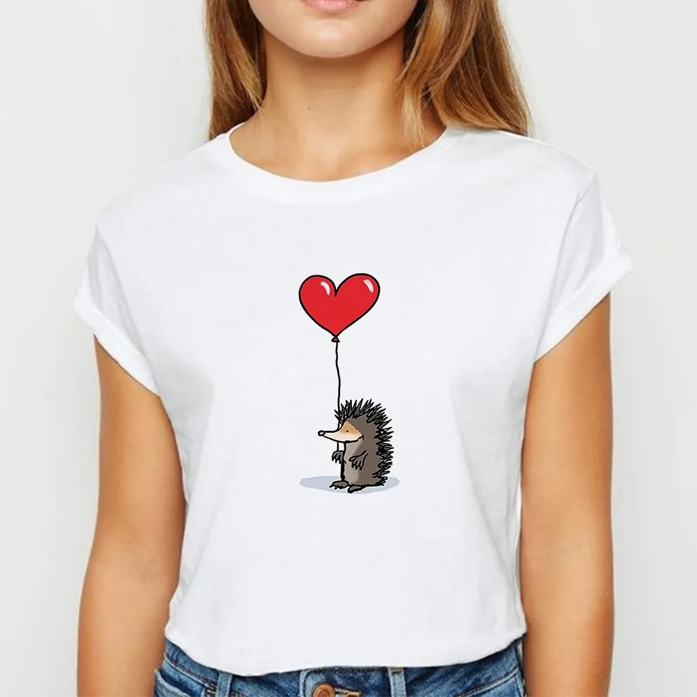 New T-shirt Female Hedgehog with Dandelion Tshirt Loose Spring Summer Tee Shirt Easy Matching Round Neck T-shirts,Drop Ship
New T-shirt Female Hedgehog with Dandelion Tshirt Loose Spring Summer Tee Shirt Easy Matching Round Neck T-shirts,Drop Ship