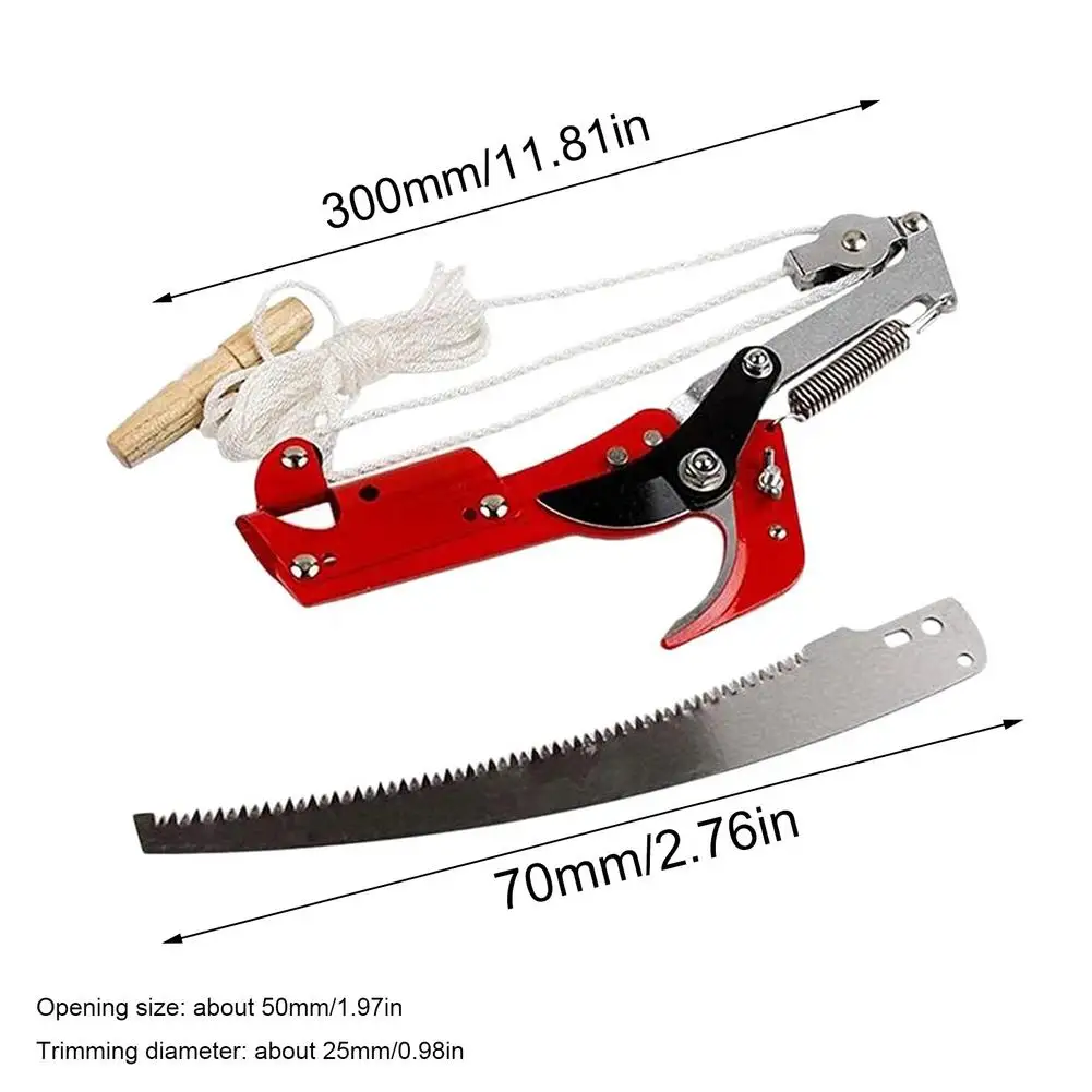 Tree Pruner Saw High-altitude Extension Lopper Branch Scissors Extendable Fruit Tree Pole Pruning Saw Cutter Garden Trimmer Tool
Tree Pruner Saw High-altitude Extension Lopper Branch Scissors Extendable Fruit Tree Pole Pruning Saw Cutter Garden Trimmer Tool