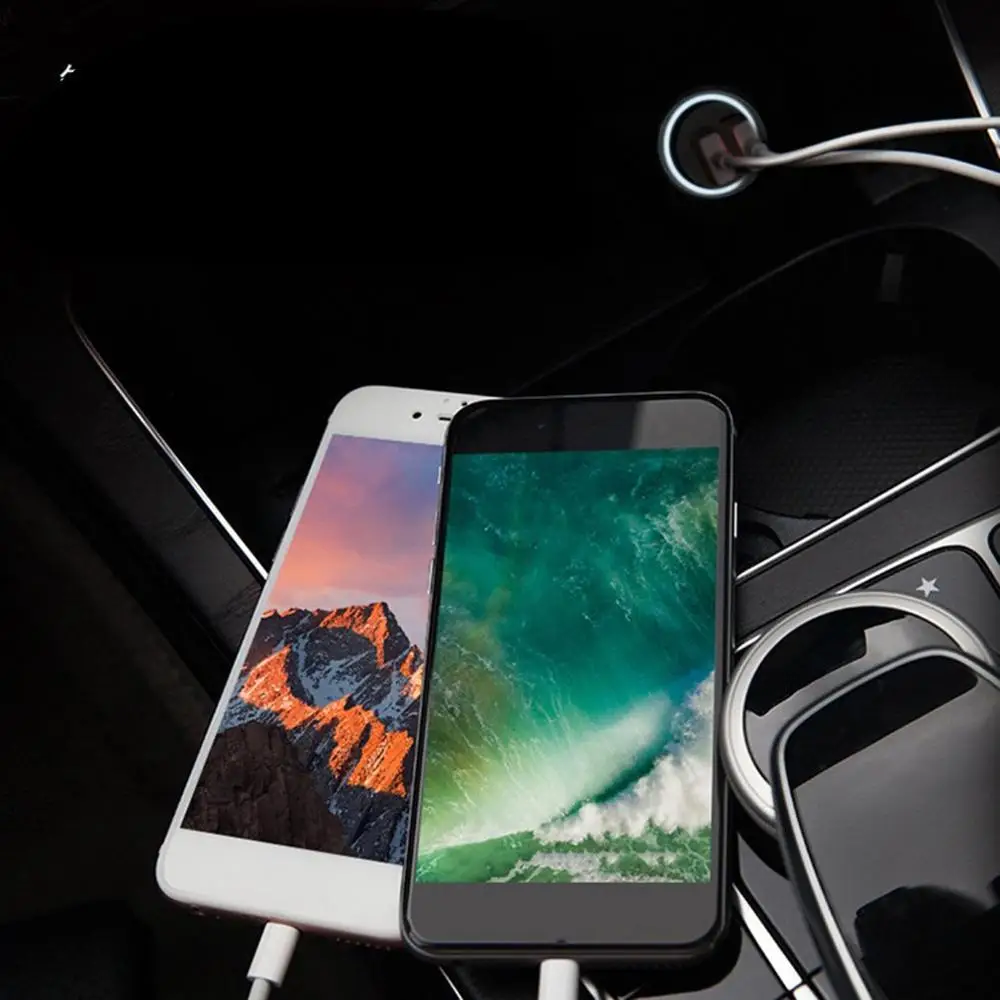 Aluminum And Zinc Alloy Car Charger 3.4a Private Mode Dual Usb Fast Car Charger Shell Car Charger Convenient To Use
Aluminum And Zinc Alloy Car Charger 3.4a Private Mode Dual Usb Fast Car Charger Shell Car Charger Convenient To Use