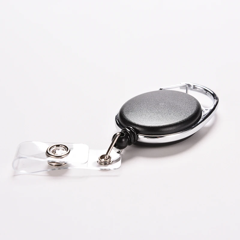 Creative Key Holder Organizer Pull Ring ID Card Badge Tag Belt Clip Chain Metal Housing Plastic Covers hot | Багаж и сумки