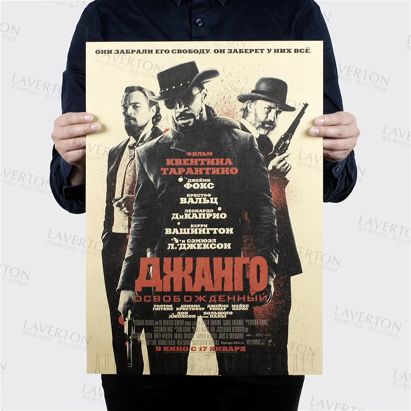 Movie Django Unchained Kraft Paper Poster Home Room Decoration Painting 50.5x35cm
Movie Django Unchained Kraft Paper Poster Home Room Decoration Painting 50.5x35cm