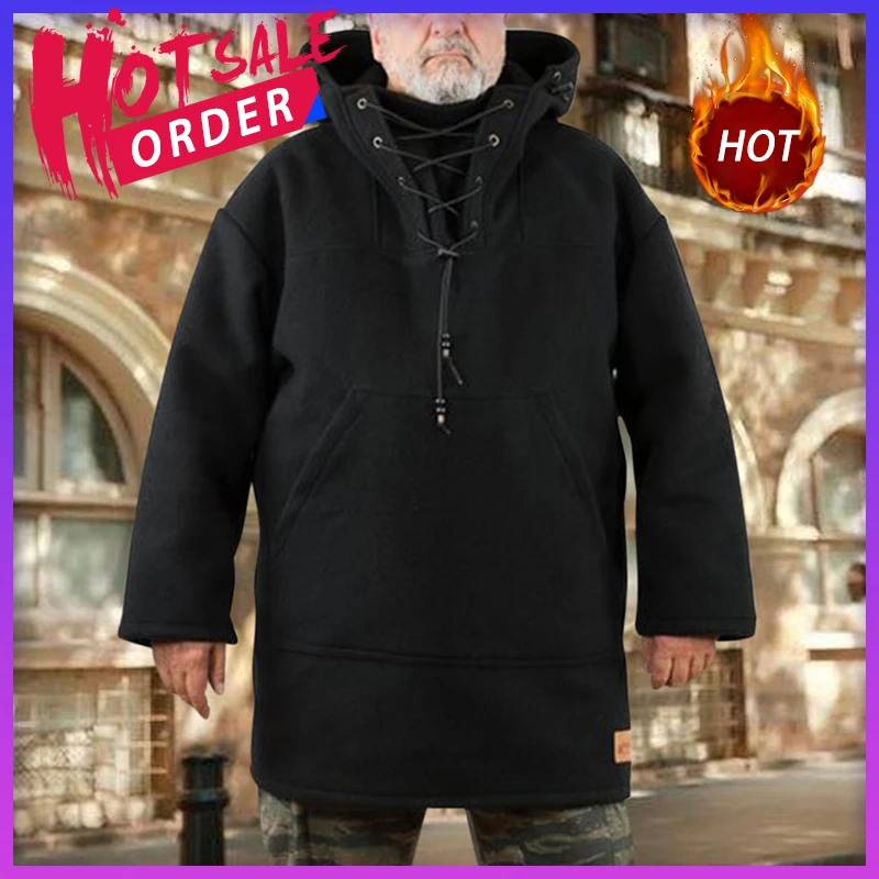 Winter Wool Heavy Coat Mid Length Casual Loose Men Hooded Sweater Long Sleeve Keep Warmer Hiking Camping Outdoor Sport Equipment
Winter Wool Heavy Coat Mid Length Casual Loose Men Hooded Sweater Long Sleeve Keep Warmer Hiking Camping Outdoor Sport Equipment