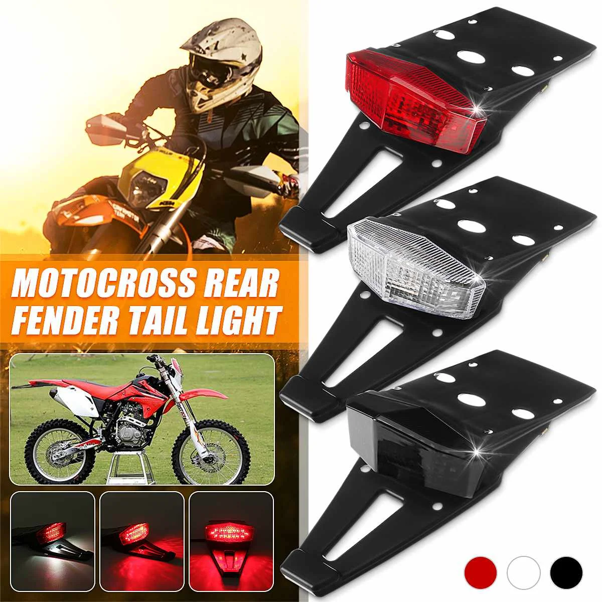 Motorcycle ATV LED Rear Tail Brake Stop Indicator Signal Lamp Universal Turn Signal Light for Bobber Dirt Bike
Motorcycle ATV LED Rear Tail Brake Stop Indicator Signal Lamp Universal Turn Signal Light for Bobber Dirt Bike