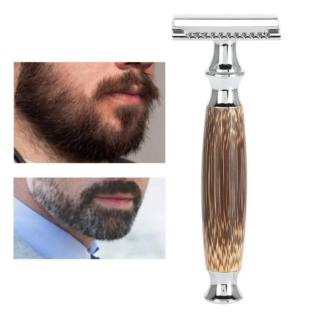 Classic Razor wooden Handle Holder Men 's Shaving Face Razor double Blades Safety Stainless Steel for Men Barber Straight gift
Classic Razor wooden Handle Holder Men 's Shaving Face Razor double Blades Safety Stainless Steel for Men Barber Straight gift