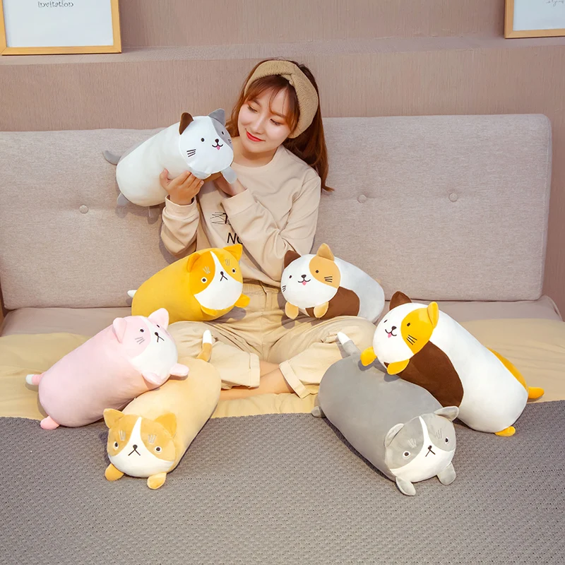 Nice 45cm Kawaii Cat Plush Toy Soft Shiba Inu Dog Pillow Cute Stuffed Animal Toys Doll Lovely for Kids Girls Birthday Gift | Игрушки и