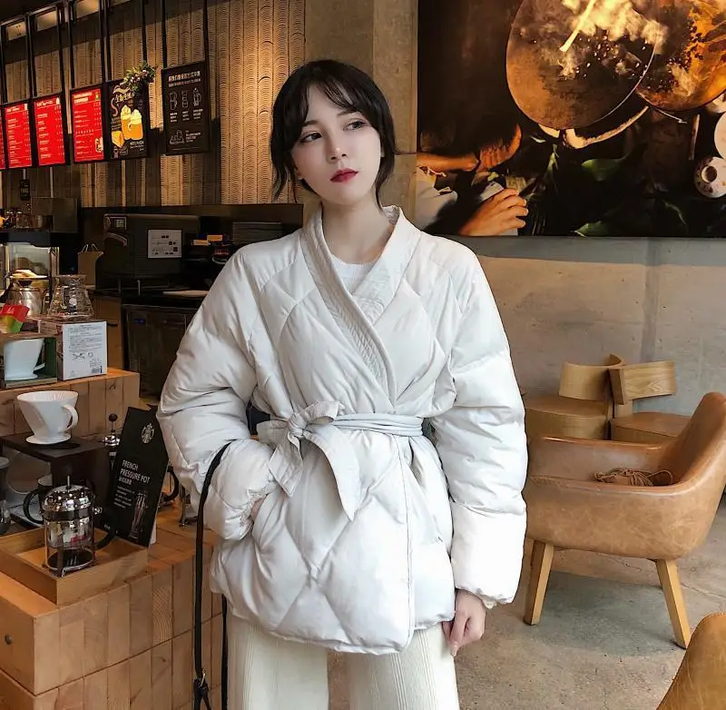 2020 Winter Women Long Sleeve Cotton Thick Solid Harajuku Jacket Coat Female High Quality with Belt Students Sweet Woman Jacket 
2020 Winter Women Long Sleeve Cotton Thick Solid Harajuku Jacket Coat Female High Quality with Belt Students Sweet Woman Jacket