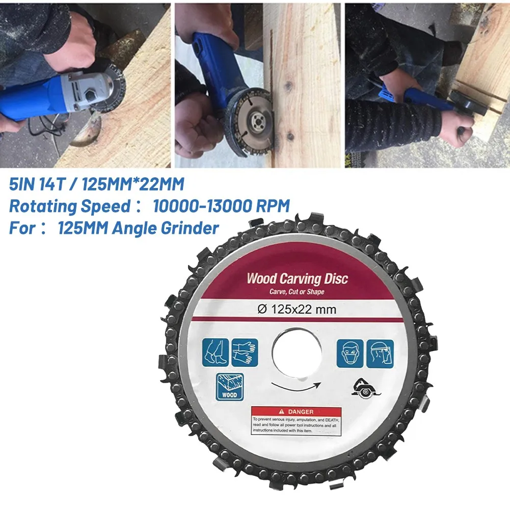 5Inch 14T Chain Plate Angle Grinding Wheel Wood Carving Disc Chain Woodworking Saw Blade Cutting Blade Angle Mill Chain
5Inch 14T Chain Plate Angle Grinding Wheel Wood Carving Disc Chain Woodworking Saw Blade Cutting Blade Angle Mill Chain