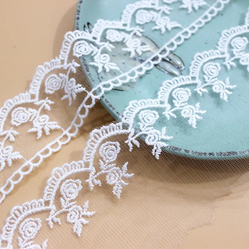 Rayon Thread Rose Flower Lace Trim Embroidery Net Yarn Garment Lace DecorationCuff Neckline Textile Accessories
Rayon Thread Rose Flower Lace Trim Embroidery Net Yarn Garment Lace DecorationCuff Neckline Textile Accessories