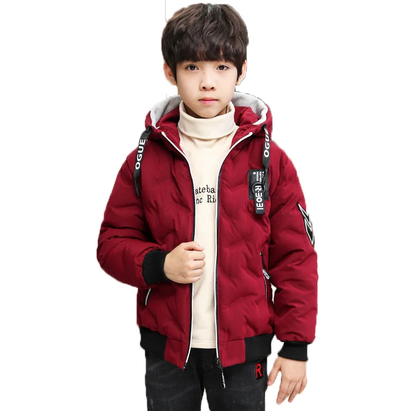 Winter Polyester Jacket For Boy 2021 Korean Version Thicken Keep Warm Fashion Coat Handsome Hooded Casual Children's Clothing
Winter Polyester Jacket For Boy 2021 Korean Version Thicken Keep Warm Fashion Coat Handsome Hooded Casual Children's Clothing