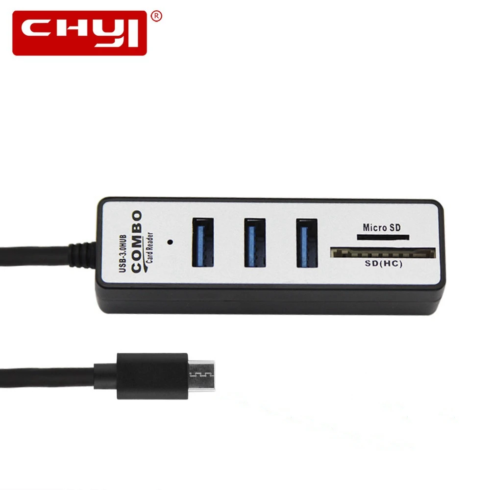 USB 3 0 концентратор с несколькими портами адаптер типа C все в одном поддержка SD TF