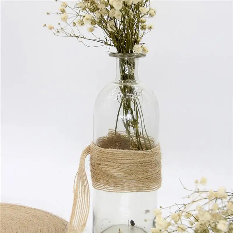 Natural Jute Burlap Fabric Ribbon for Wedding Events Party and Home Decor 
Natural Jute Burlap Fabric Ribbon for Wedding Events Party and Home Decor