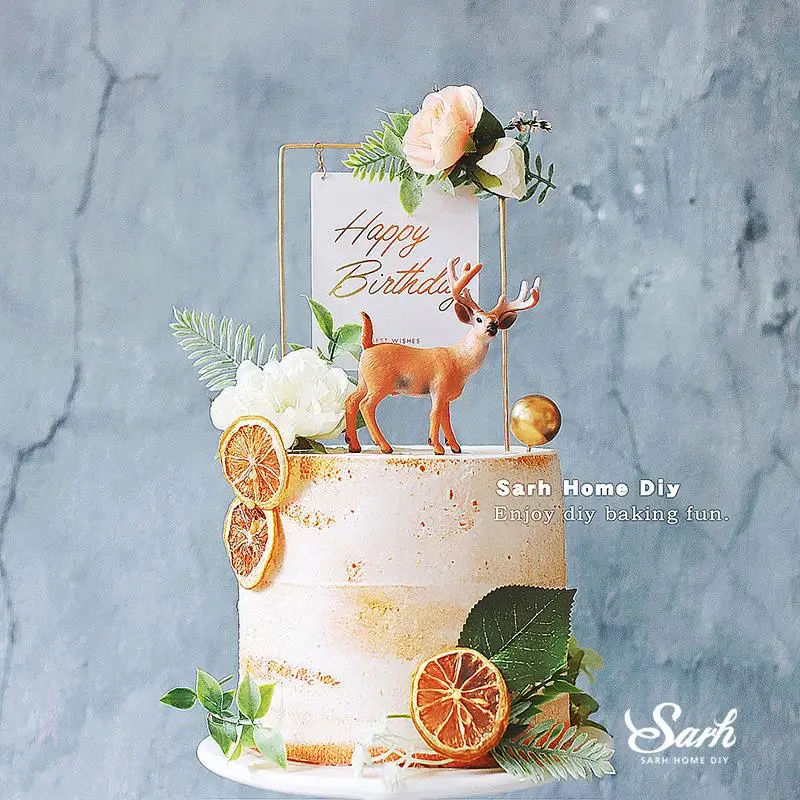 Forest Style Flower Iron Happy Birthday Cake Toppers Happy Wedding cake Decorations For Baking Ins Lovely Gifts
Forest Style Flower Iron Happy Birthday Cake Toppers Happy Wedding cake Decorations For Baking Ins Lovely Gifts