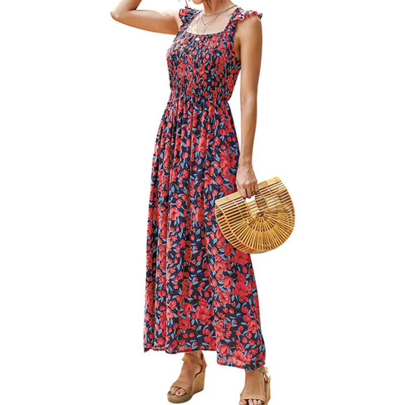 Женское модное платье без рукавов с цветочным рисунком, лето 2021, женское стильное платье в стиле бохо с оборками для покупок, повседневной о...
Женское модное платье без рукавов с цветочным рисунком, лето 2021, женское стильное платье в стиле бохо с оборками для покупок, повседневной о...