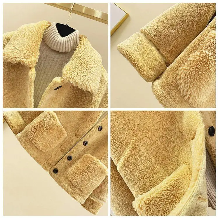 Winter Thicken Warm Teddy Fur Jacket Coat Women Casual Fashion Lamb Faux Fur Overcoat Fluffy Cozy Loose Lady Outerwears
Winter Thicken Warm Teddy Fur Jacket Coat Women Casual Fashion Lamb Faux Fur Overcoat Fluffy Cozy Loose Lady Outerwears