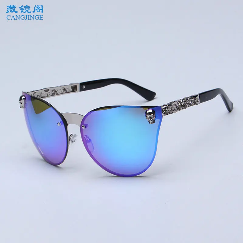 2019 New European and American Fashion Color Film Skull Sunglasses Anti Ultraviolet Women's Glasses Quick Sale Metal Sunglasses
2019 New European and American Fashion Color Film Skull Sunglasses Anti Ultraviolet Women's Glasses Quick Sale Metal Sunglasses