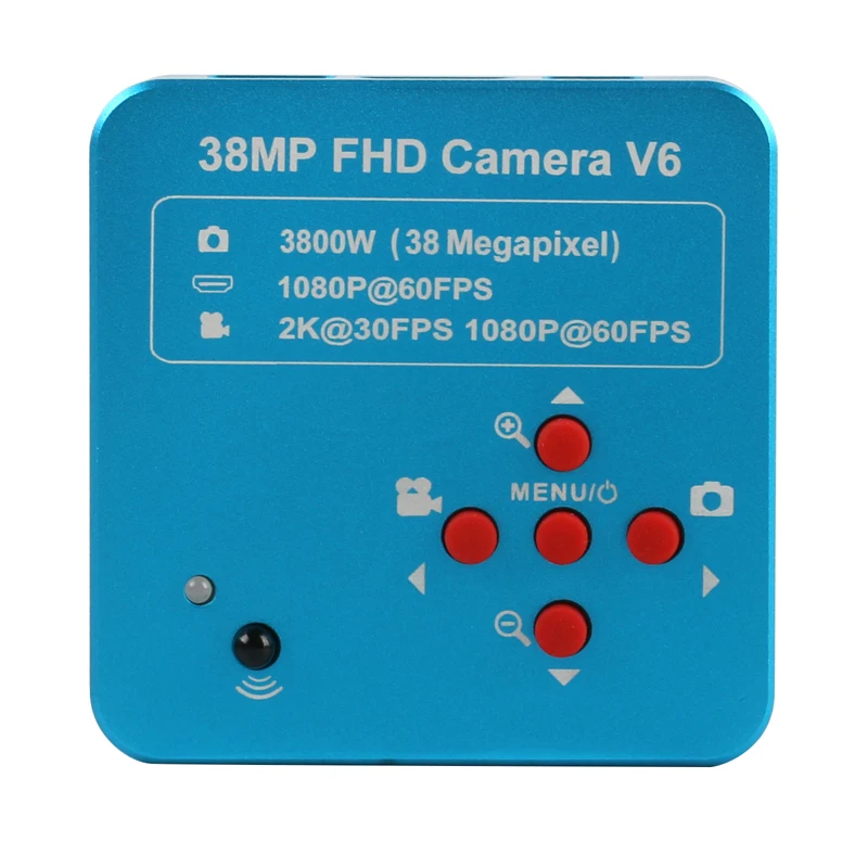 38MP 2K 1080P 60FPS видео USB HDMI микроскоп камера фотоинтерфейса Panasonic датчик
