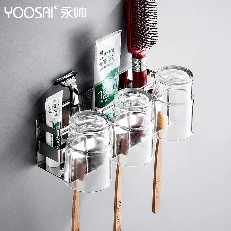 Electric Toothbrush, Toothpaste Rack, Toilet, Non Perforated Stainless Steel Wall Hanging Mouthwash Cup, Tooth Cylinder Rack Sto
Electric Toothbrush, Toothpaste Rack, Toilet, Non Perforated Stainless Steel Wall Hanging Mouthwash Cup, Tooth Cylinder Rack Sto