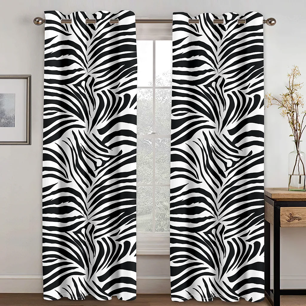 3D Personality Black and White Multicolor Stripe Bedroom Living Room Curtain Custom Curtain Suit Bedroom with Hook Accessories
3D Personality Black and White Multicolor Stripe Bedroom Living Room Curtain Custom Curtain Suit Bedroom with Hook Accessories