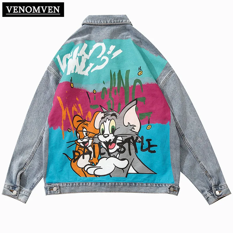 Джинсовая куртка мужская оверсайз в стиле американского ретро, уличная школьная форма с граффити в стиле хип-хоп, Рок в стиле Харадзюку, оде...
Джинсовая куртка мужская оверсайз в стиле американского ретро, уличная школьная форма с граффити в стиле хип-хоп, Рок в стиле Харадзюку, оде...