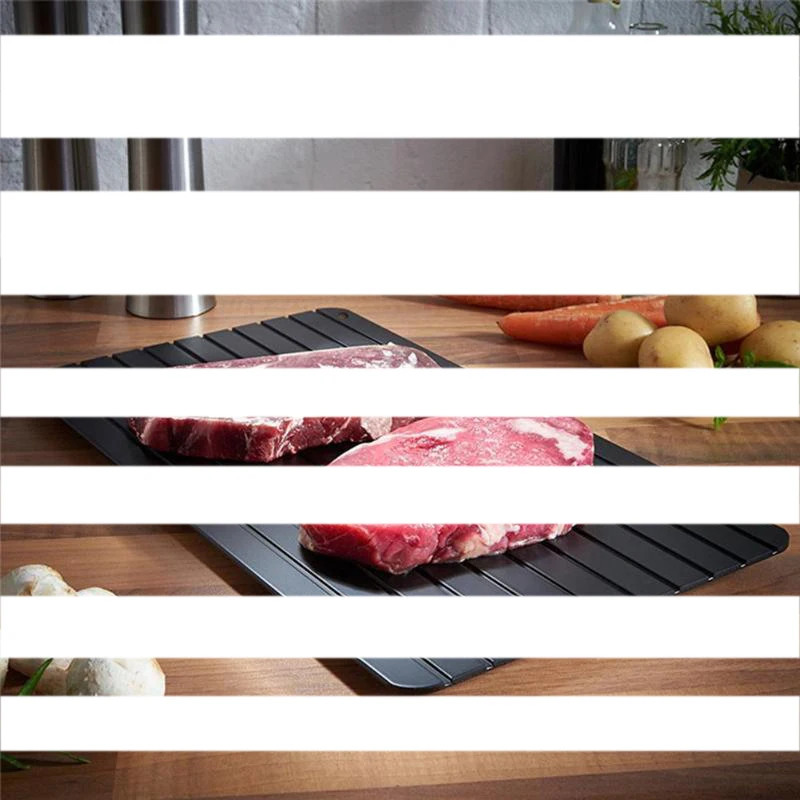 1pc Fast Defrost Tray Fast Thaw Frozen Meat Fish Sea Food Quick Defrosting Plate Board Tray Kitchen Gadget Tool
1pc Fast Defrost Tray Fast Thaw Frozen Meat Fish Sea Food Quick Defrosting Plate Board Tray Kitchen Gadget Tool