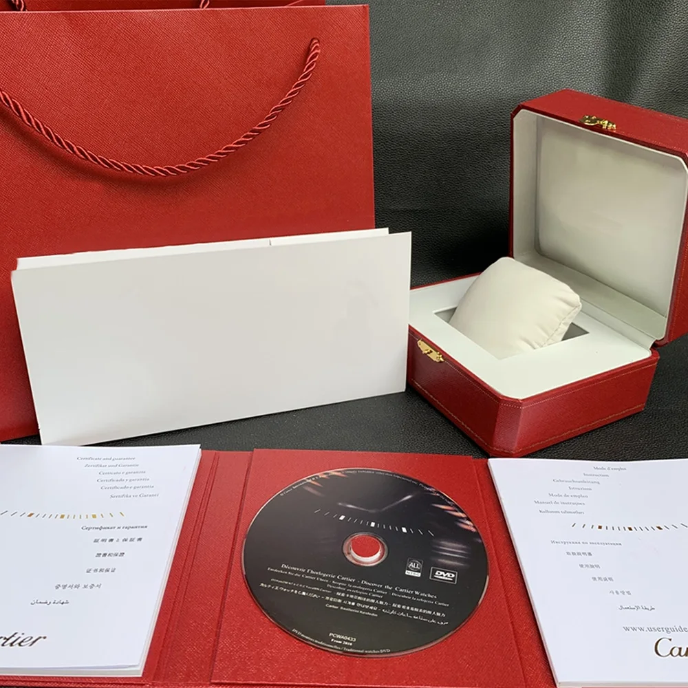 Watch Red Box New Square Original Red box For CRTer Watches Box Whit book Card Tags And Papers In English Full set 
Watch Red Box New Square Original Red box For CRTer Watches Box Whit book Card Tags And Papers In English Full set