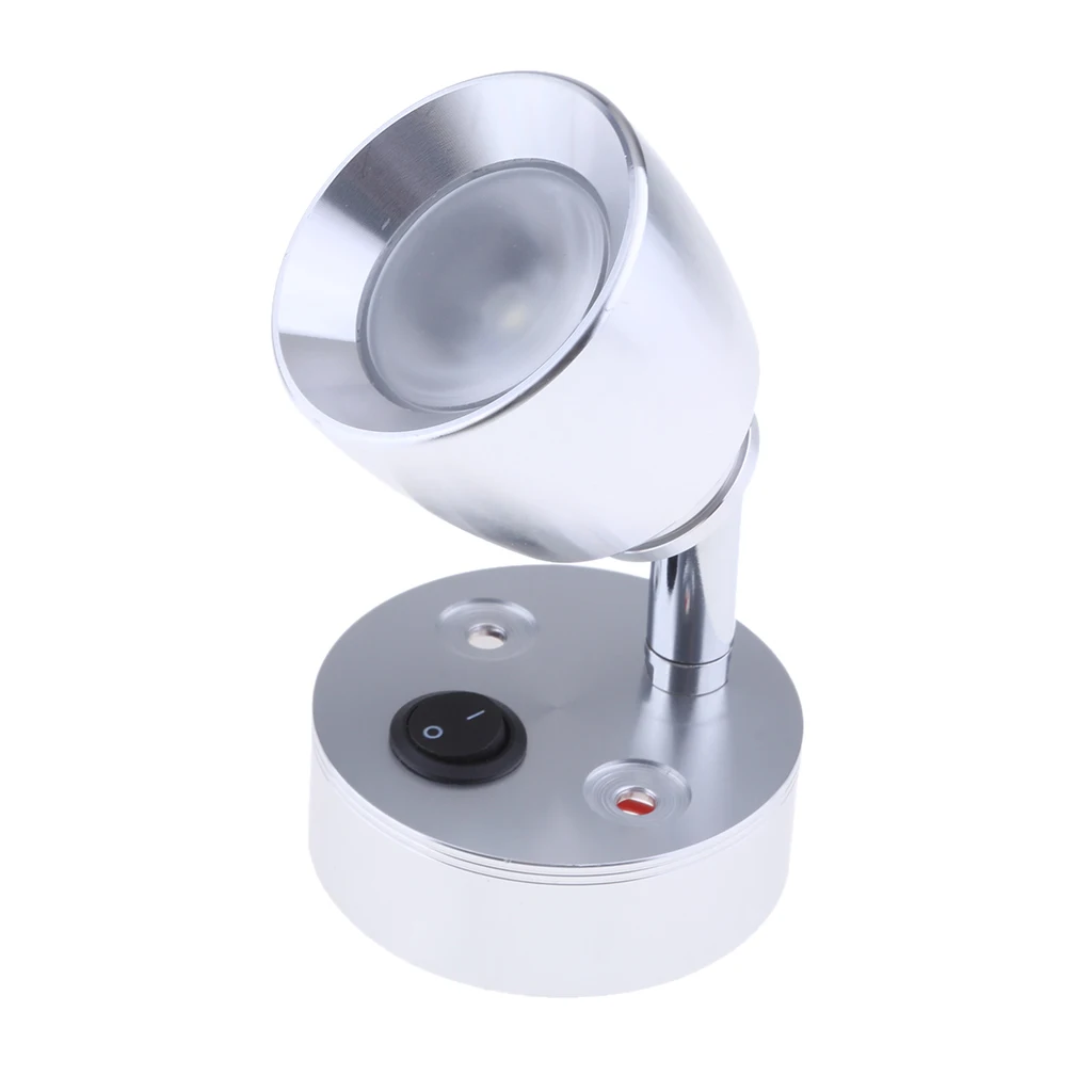 12V 3W Boat LED Spotlight Interior Reading Light Wall Desk Lamp Push Button Switch for Marine Boat Yacht RV 6000k/4000k/3000k
12V 3W Boat LED Spotlight Interior Reading Light Wall Desk Lamp Push Button Switch for Marine Boat Yacht RV 6000k/4000k/3000k