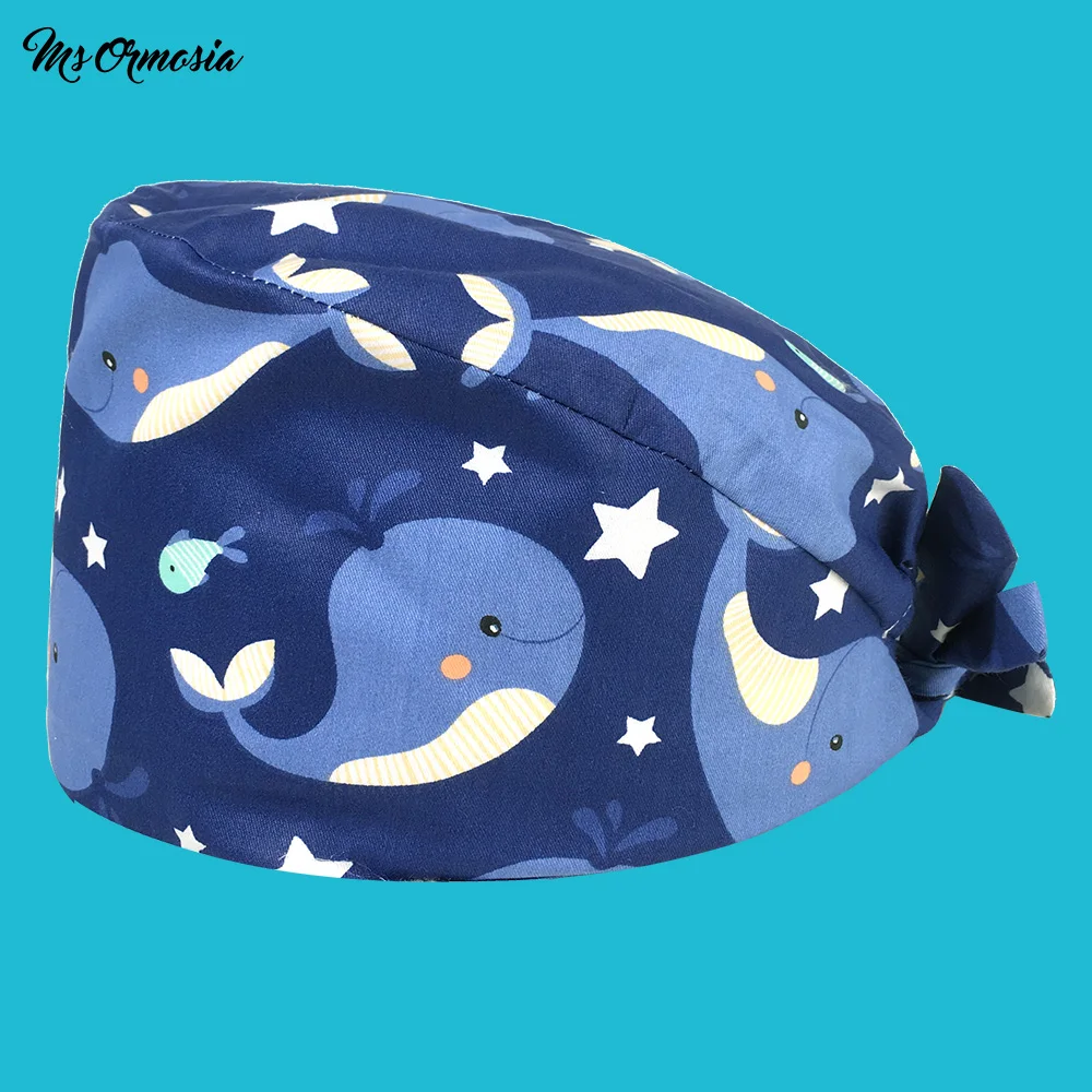 Wholesale unisex breathable beauty salon nurse scrub cap cartoon print doctor surgery cap laboratory work tail cap scrubs caps
Wholesale unisex breathable beauty salon nurse scrub cap cartoon print doctor surgery cap laboratory work tail cap scrubs caps