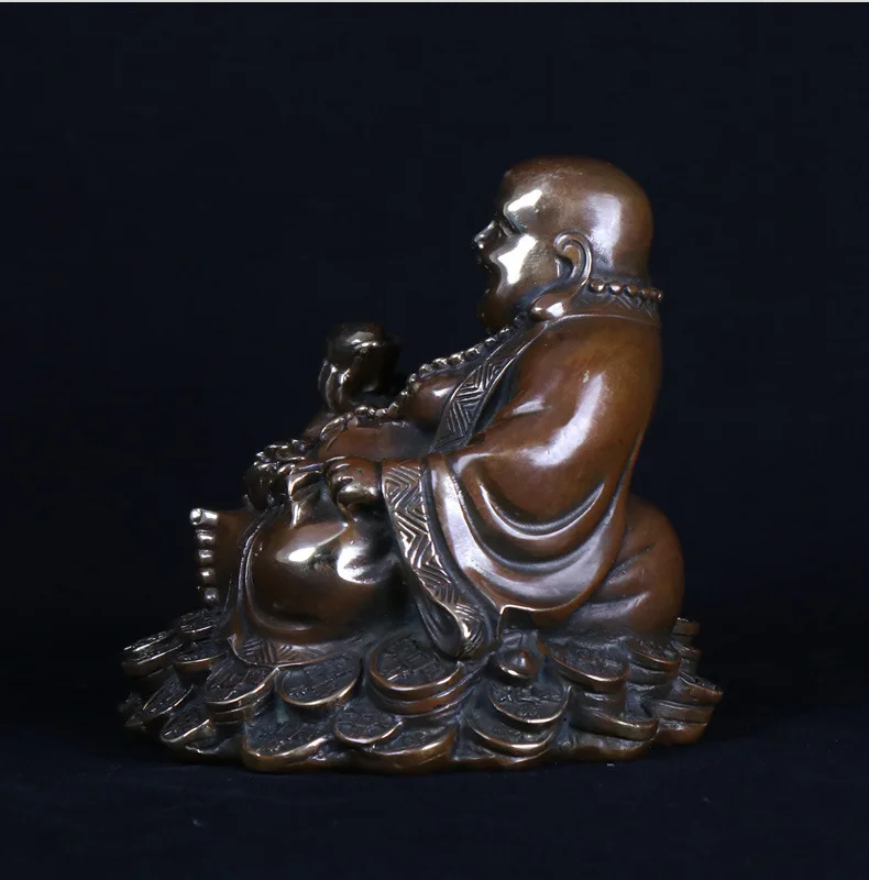 MOZART Pure Copper Maitreya Buddha Ornaments Lift Yuanbao Laughing Maitreya Buddha Home Shop Arts And Crafts Decorations
MOZART Pure Copper Maitreya Buddha Ornaments Lift Yuanbao Laughing Maitreya Buddha Home Shop Arts And Crafts Decorations