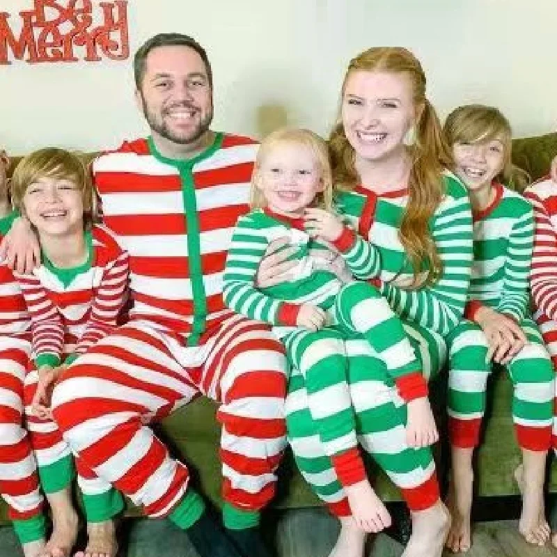 Striped Christmas Family Matching Pajamas Father Mother Children Xmas Pyjamas Mommy and Me Clothes Adults Onesies Kid Tops+Pants
Striped Christmas Family Matching Pajamas Father Mother Children Xmas Pyjamas Mommy and Me Clothes Adults Onesies Kid Tops+Pants