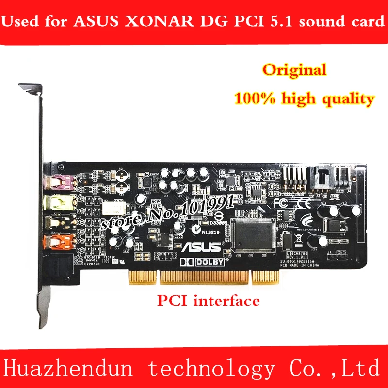 Оригинальная звуковая карта ASUS Xonar DG, интерфейс PCI, 5,1 каналов, с оптоволоконным интерфейсом
Оригинальная звуковая карта ASUS Xonar DG, интерфейс PCI, 5,1 каналов, с оптоволоконным интерфейсом