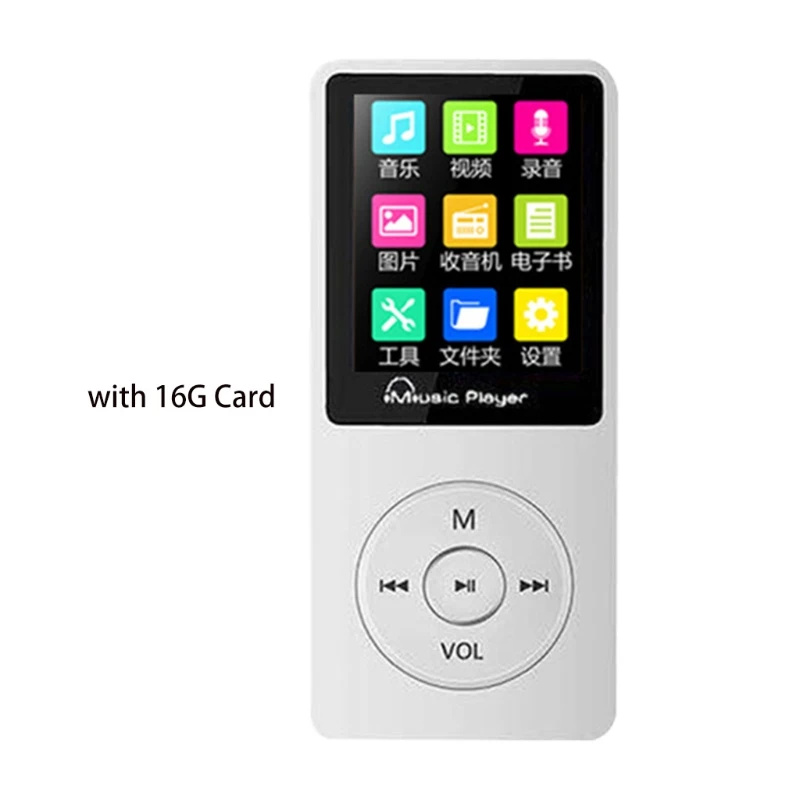 Mp3-плеер 5,0, совместимый с Bluetooth, экран 1,8 дюйма 1080P, Поддержка карт памяти T-Flash
Mp3-плеер 5,0, совместимый с Bluetooth, экран 1,8 дюйма 1080P, Поддержка карт памяти T-Flash