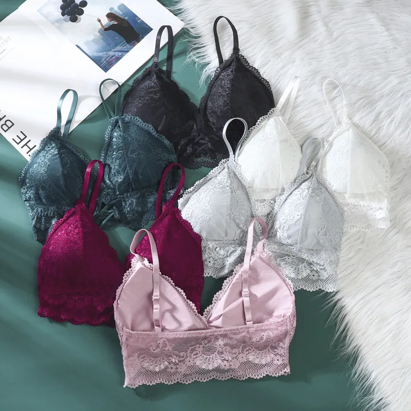 Linbaiway 2022 Deep V Triangle Cup Lace Bralette Bras for Women Sexy Female Gathered Padded Underwear Brassiere Lingerie
Linbaiway 2022 Deep V Triangle Cup Lace Bralette Bras for Women Sexy Female Gathered Padded Underwear Brassiere Lingerie